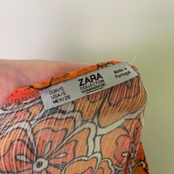 ZARA Boho Ibiza  Retro Print Maxi Kaftan Tunic Dress - Size S or U.K. 8/10 - Picture 5 of 5